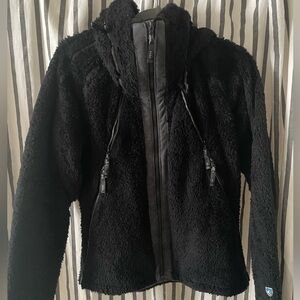 Kuhl Black Fleece Jacket with Zipper Details